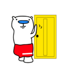青ハナのシロクマ（個別スタンプ：34）