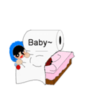 Scholar＆Toilet paper（個別スタンプ：18）