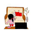 Scholar＆Qiuchan（個別スタンプ：25）