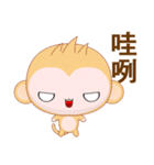 Round Monkey (Common Chinese)（個別スタンプ：18）
