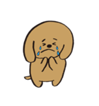弱気なハチくん。(犬)（個別スタンプ：19）