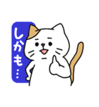 とっても見やすい接続詞ねこ（個別スタンプ：5）