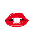 女性の唇（個別スタンプ：8）