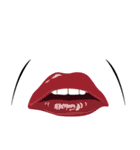 女性の唇（個別スタンプ：22）