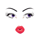 女性の唇（個別スタンプ：31）