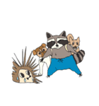 Oliver The Raccoon - Family Gone Wild（個別スタンプ：34）