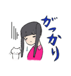 昭和少女と猫（個別スタンプ：18）