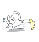 White cat (Eng.version of kai mook)（個別スタンプ：26）