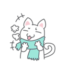 White cat (Eng.version of kai mook)（個別スタンプ：31）