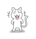 White cat (Eng.version of kai mook)（個別スタンプ：32）