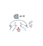 Scottish Fold-White Rabbit（個別スタンプ：4）