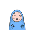 ゆるい全身タイツレインボー（個別スタンプ：21）
