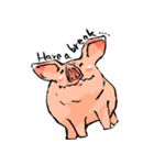 Enjoy！！Piggy！！（個別スタンプ：9）