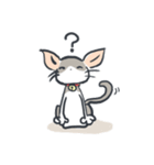 A cat is precipitate（個別スタンプ：6）