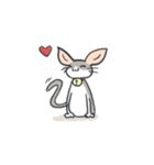 A cat is precipitate（個別スタンプ：25）
