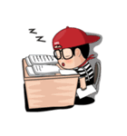 MooToon Chubby Boy (Eng Ver.)（個別スタンプ：3）