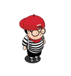 MooToon Chubby Boy (Eng Ver.)（個別スタンプ：6）