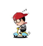 MooToon Chubby Boy (Eng Ver.)（個別スタンプ：7）