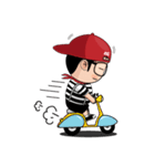 MooToon Chubby Boy (Eng Ver.)（個別スタンプ：8）