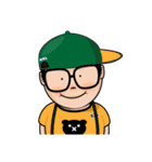 MooToon Chubby Boy (Eng Ver.)（個別スタンプ：15）
