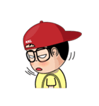 MooToon Chubby Boy (Eng Ver.)（個別スタンプ：16）