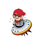 MooToon Chubby Boy (Eng Ver.)（個別スタンプ：37）