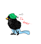 黒い鳥「ピータン」（個別スタンプ：3）