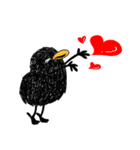 黒い鳥「ピータン」（個別スタンプ：9）