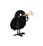 黒い鳥「ピータン」（個別スタンプ：19）