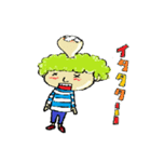 グーチョキ天パ  ジロ（個別スタンプ：12）