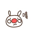 Red nose allergy Bunny（個別スタンプ：19）