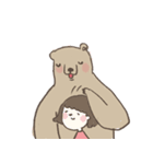 Xiu Xiu Bear and the little girl（個別スタンプ：31）