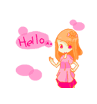 Daily Life of Little Laugh ＆ Girl Laugh（個別スタンプ：7）