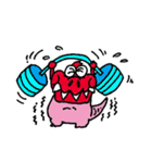 ピンク恐竜（個別スタンプ：23）
