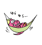 ピンク恐竜（個別スタンプ：31）