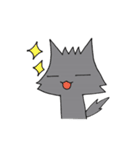 狼くんと猫ちゃん（個別スタンプ：2）