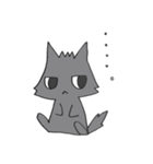 狼くんと猫ちゃん（個別スタンプ：5）
