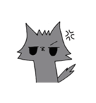狼くんと猫ちゃん（個別スタンプ：8）