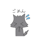 狼くんと猫ちゃん（個別スタンプ：10）