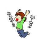 ハピ子さんの日常（個別スタンプ：4）