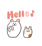 くまうさぎさんの日常で使えるスタンプ（個別スタンプ：1）