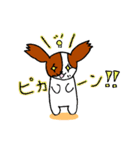 パピヨン犬 ゆるパール♪（個別スタンプ：14）