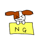 パピヨン犬 ゆるパール♪（個別スタンプ：16）