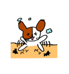パピヨン犬 ゆるパール♪（個別スタンプ：17）