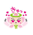 かわいい花の天使のキャラクター（個別スタンプ：5）