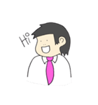 Office Man lalla By THANPH（個別スタンプ：1）