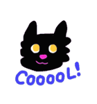 カラフル猫ちゃんのスタンプ（個別スタンプ：15）