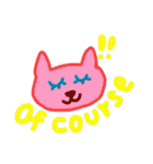 カラフル猫ちゃんのスタンプ（個別スタンプ：21）