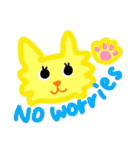 カラフル猫ちゃんのスタンプ（個別スタンプ：22）