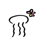 漂うクラゲ（個別スタンプ：17）